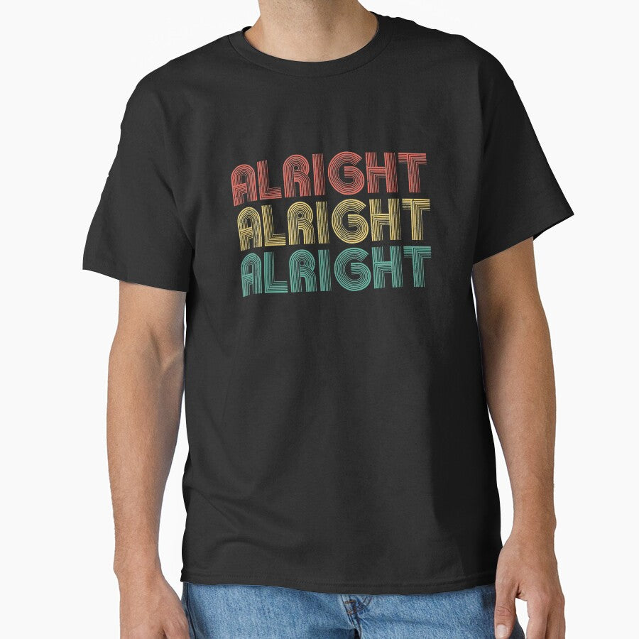 Alright Retro 70's Distressed Vintage Classic Seventies by majuga