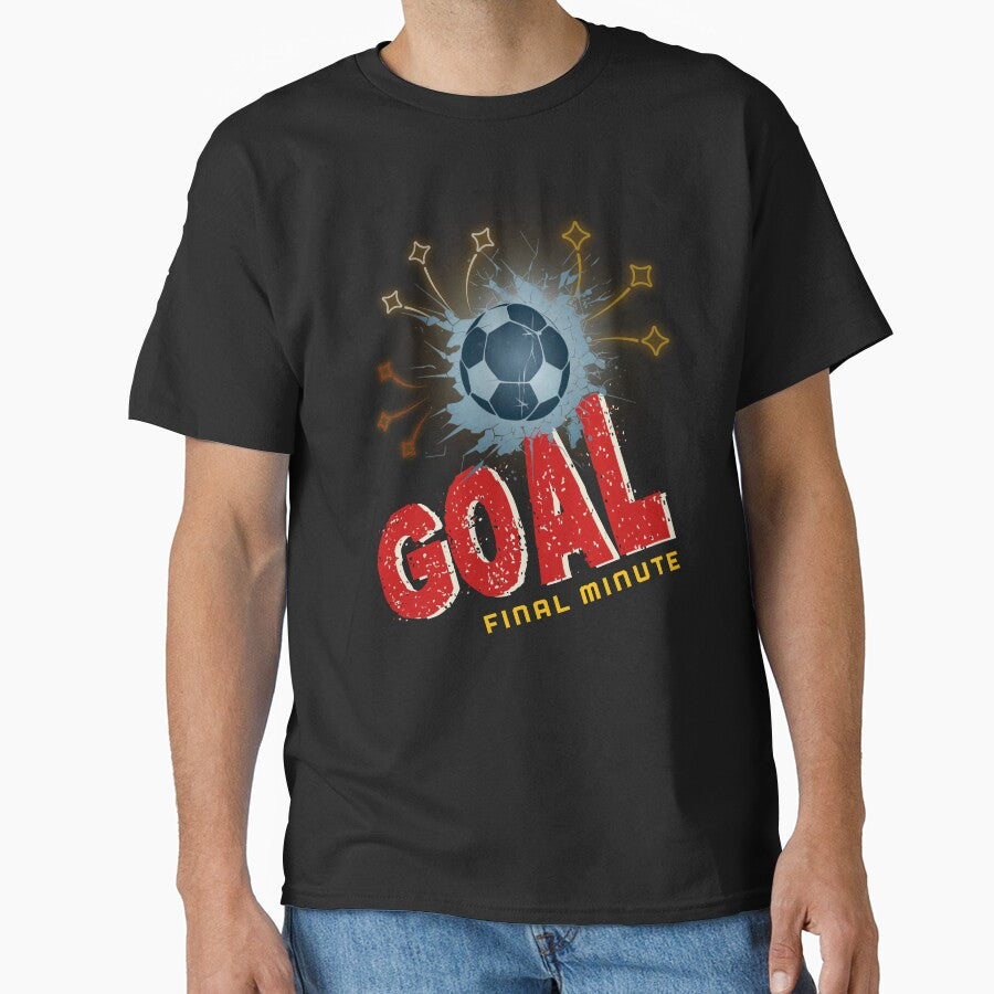 Final Minute Goal Soccer Shirt – World Football Championship Graphic Retro Sports Design by CHANCHANAI