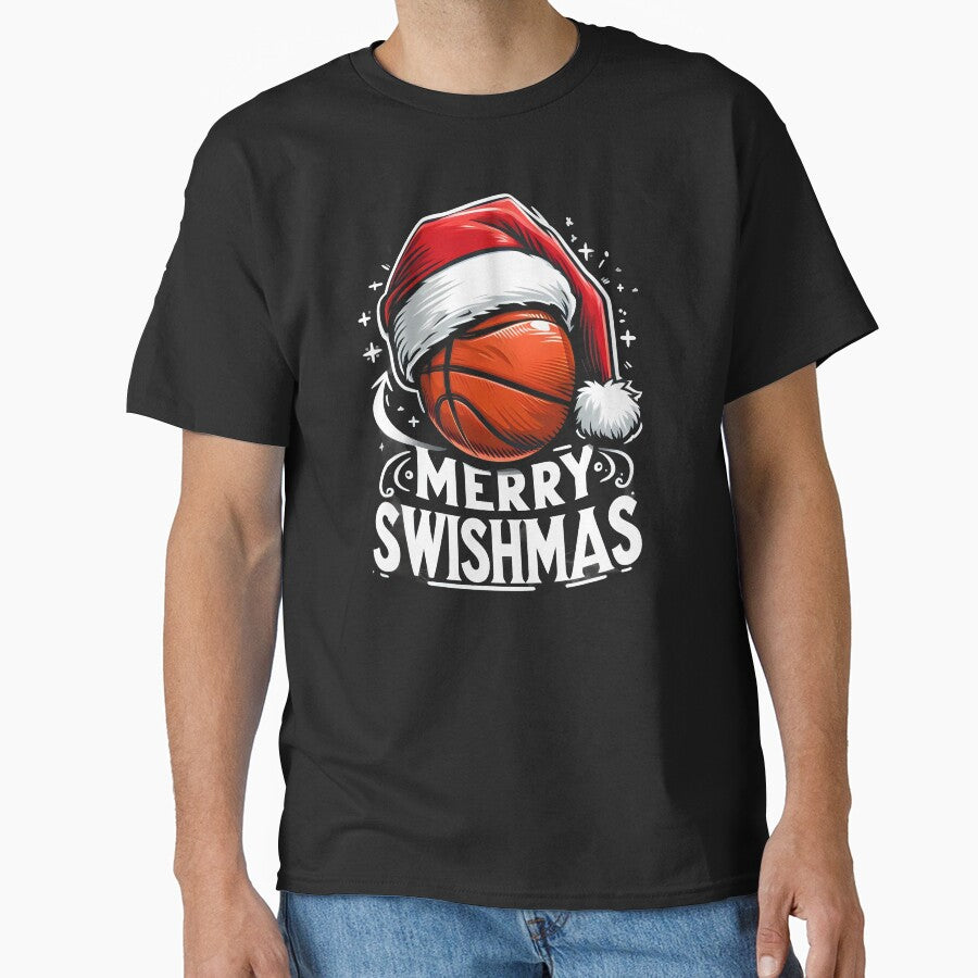 Merry Swishmas Ugly Christmas Basketball Christmas by GalaxyGraffiti