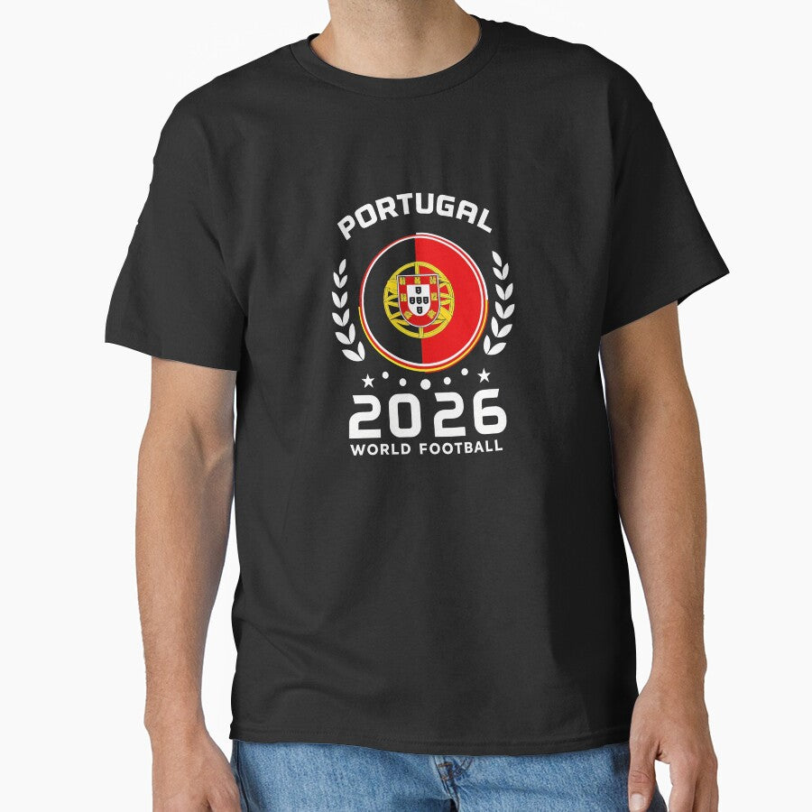 Portugal 2026 World Football Soccer Fan Design T-Shirt_87038236 by SubStudio97