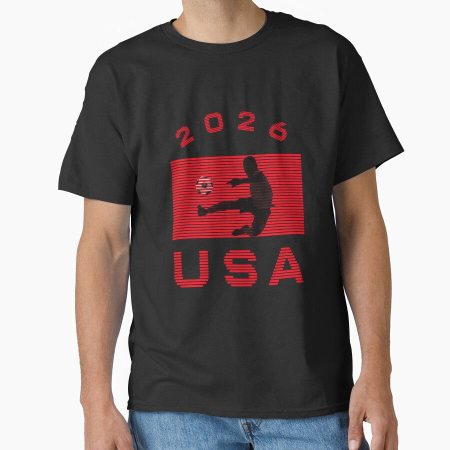 USA Soccer 2026 Player Silhouette Athletic Design by cabana.space