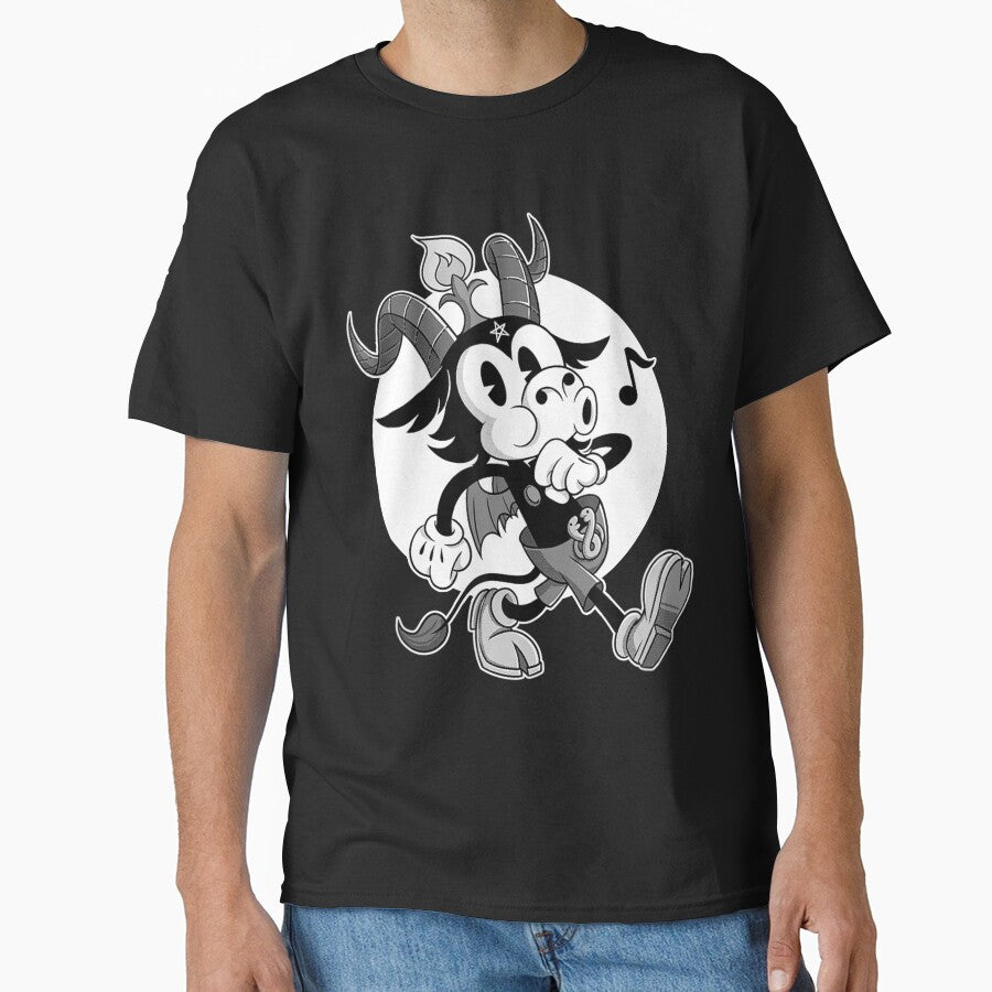 Retro Cartoon Baphomet Black Magic craft Atheist Satan Occult Satanic goat Lucifer by Reign Of Darkness