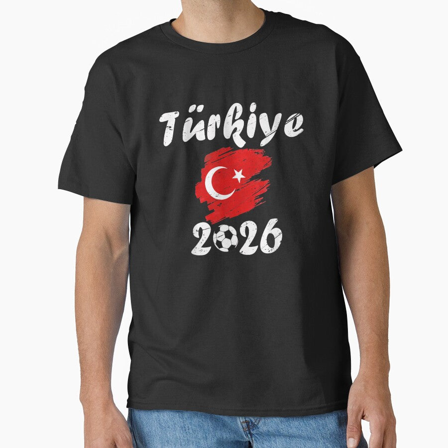 Turkiye 2026 Soccer Football Championship Turkish Flag Distressed Fan Design by LanoraDamie