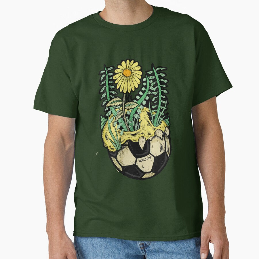 forever football fan skull and botany by delyo