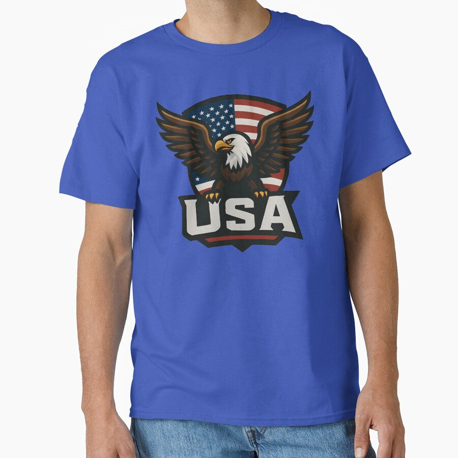 USA Eagle Sports T-Shirt | American Flag Patriotic Tee | World Cup 2026 Supporter by legendaryskins