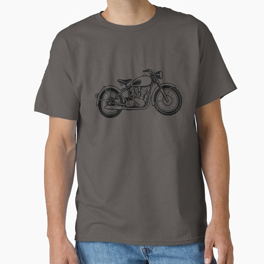 Retro Motorcycle Design Shirt for Riders by RobCreatives Merch Services