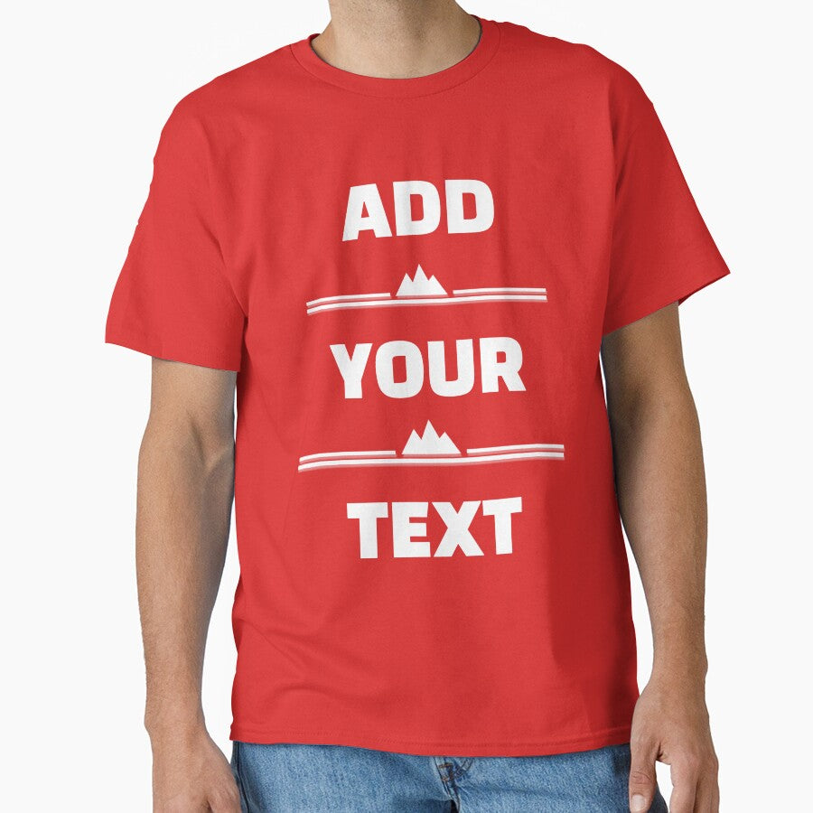 Copy of ADD YOUR TEXT CUSTOM T_SHIRTS by Drawix