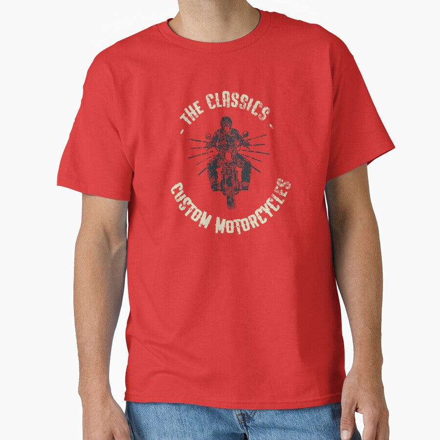 The Classics – Custom Motorcycles T-Shirt by vibrant1502