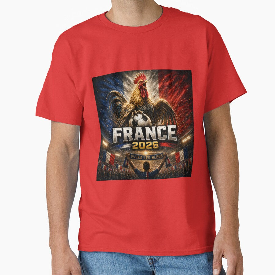 France Football Rooster 2026 | French Soccer Fan Art | Le Coq Pride International Football Inspired Design by Winetastic-Art
