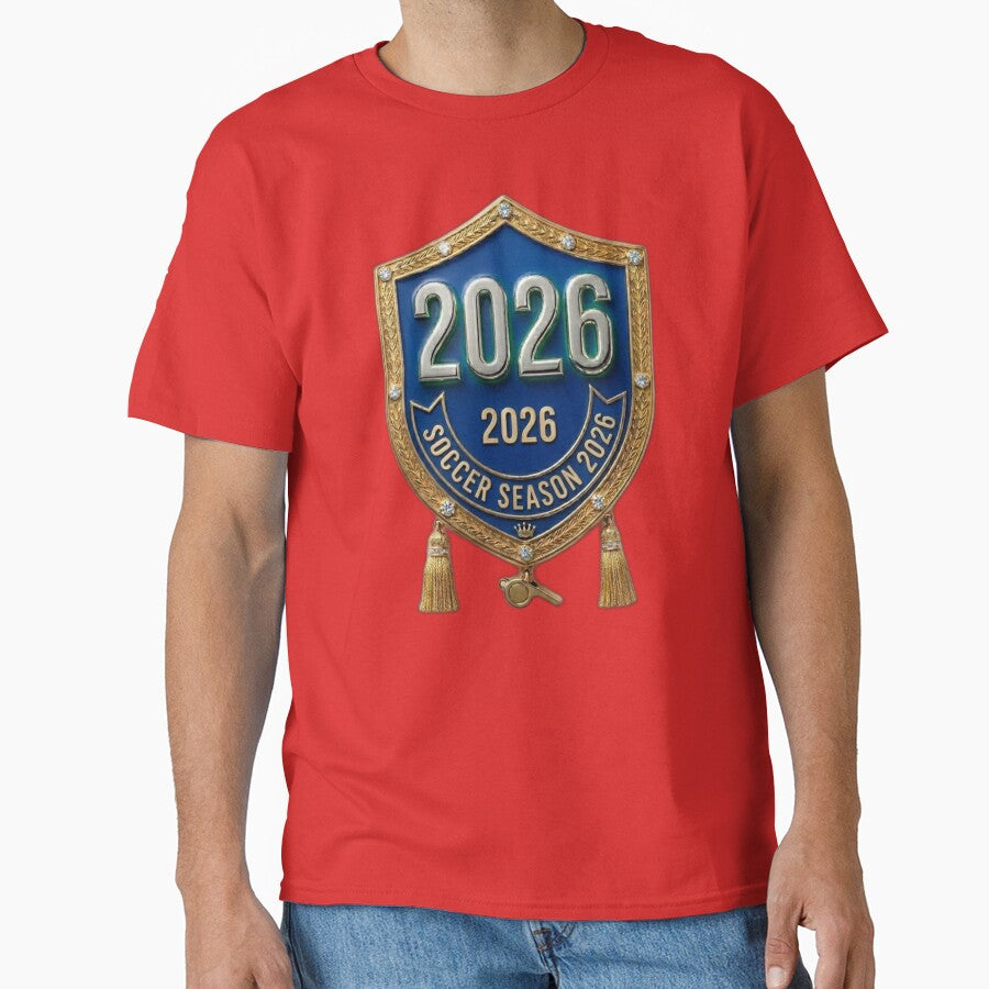 Luxury Soccer Season 2026 Gold Royal Shield Crest by Fatomfatom