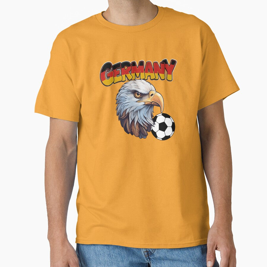 Germany Eagle Sports Mascot Soccer T-Shirt by Sarah'sCreativeLab