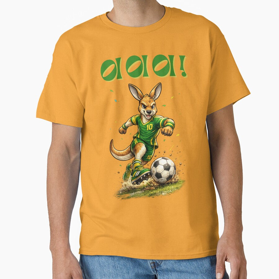 Aussie Soccer Roo, Australian Football Mascot Kangaroo by Cadsdiva