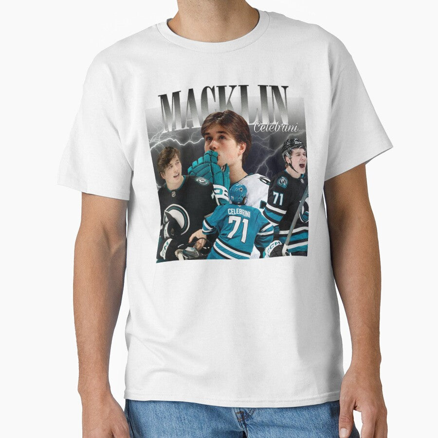 Macklin Celebrini Vintage T-Shirt by TeddyHyuck