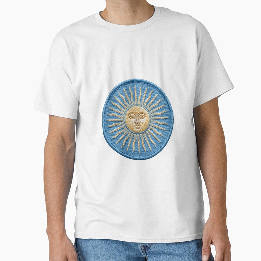 Embroidered Sun of May Patch - Argentina Football Crest Design by VisualStudio97