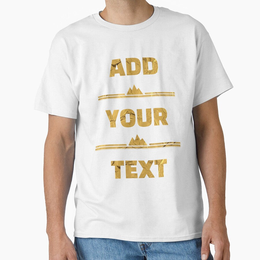 ADD YOUR TEXT CUSTOM T_SHIRTS by Drawix