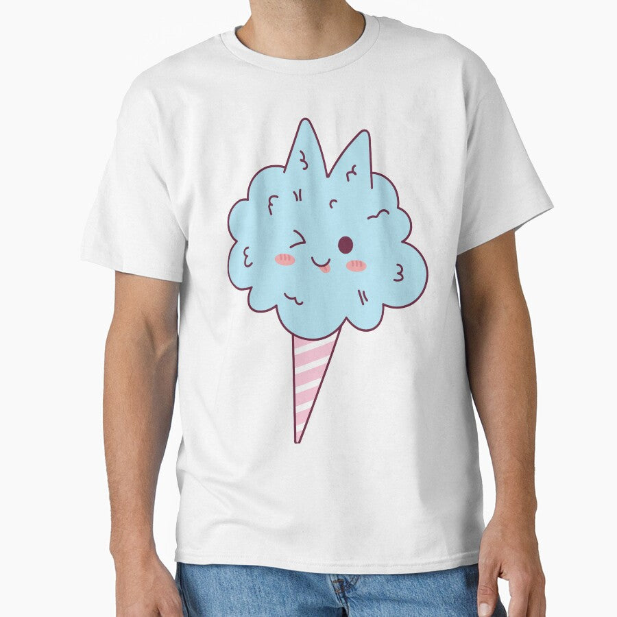 Cotton Candy Winking Mascot Cartoon by ArtStudioUA