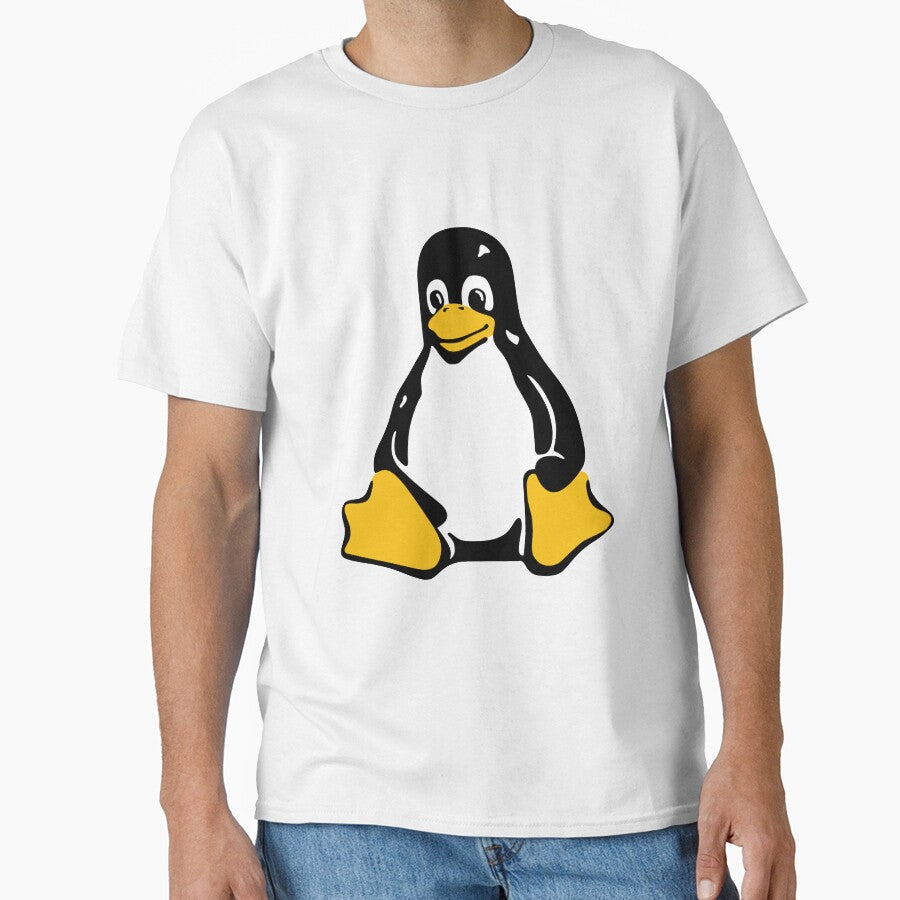 Tux Mascot T-Shirt Penguin Linux Logo by Rainwater Merch