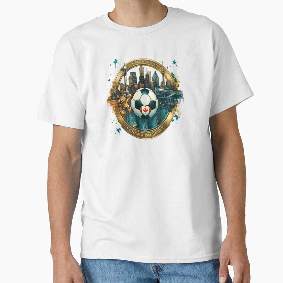 Champion Spirit 2026 - North American Soccer Unity Gold Emblem by Psychlee Best Finds