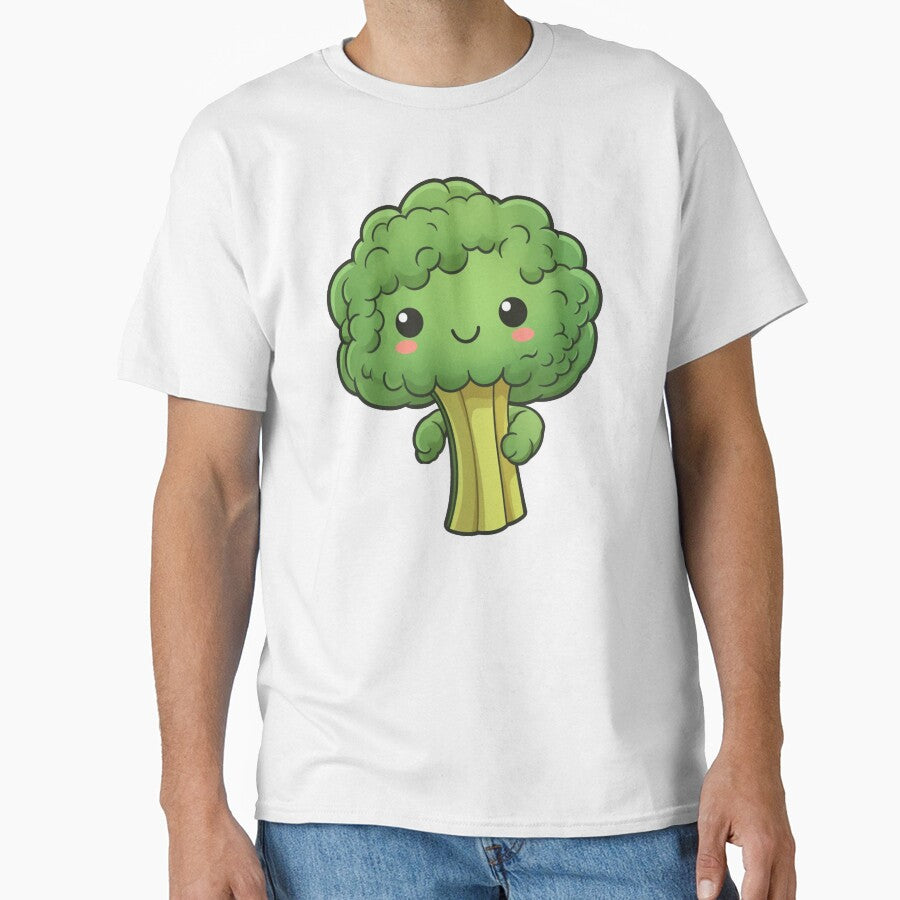 Sweet and Simple Broccoli, cute simple broccoli by PrintDesignLab