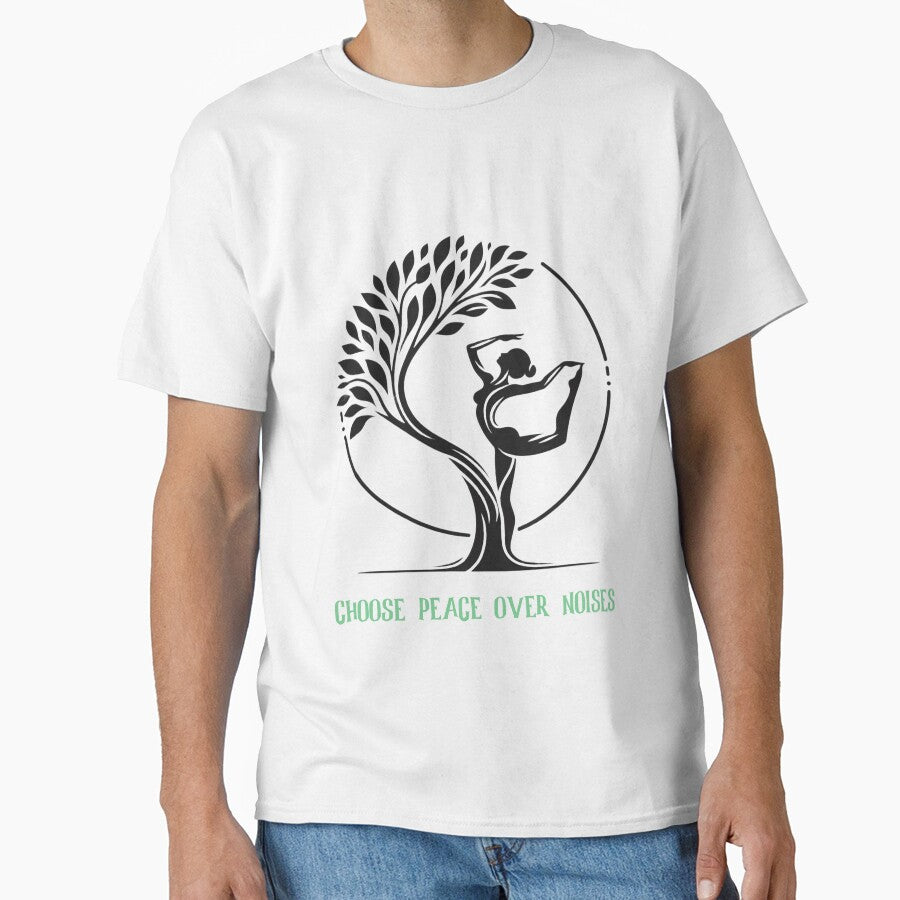 Choose peace over noises Meditation yoga by ZORYVA Studio