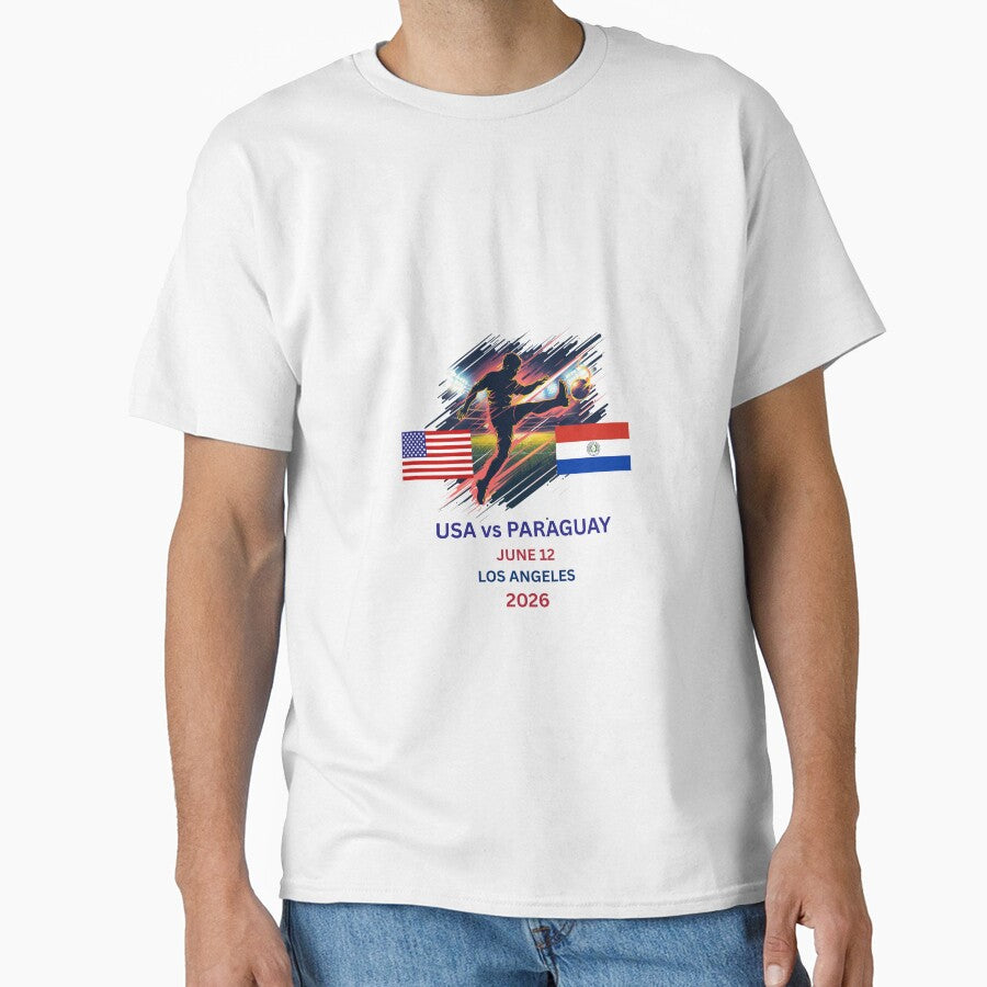 USA vs Paraguay June 12 Los Angeles World Cup 2026 Soccer Shirt by FanNationTees