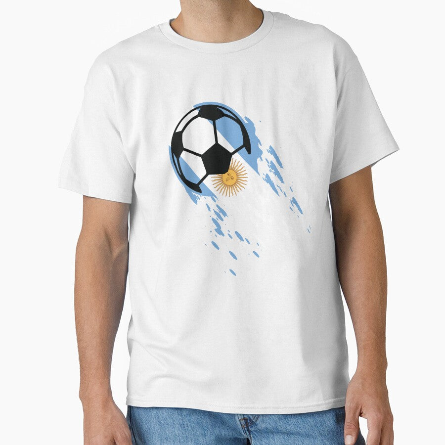 Argentina Soccer National Flag Football Fan Jersey by Shiraufa