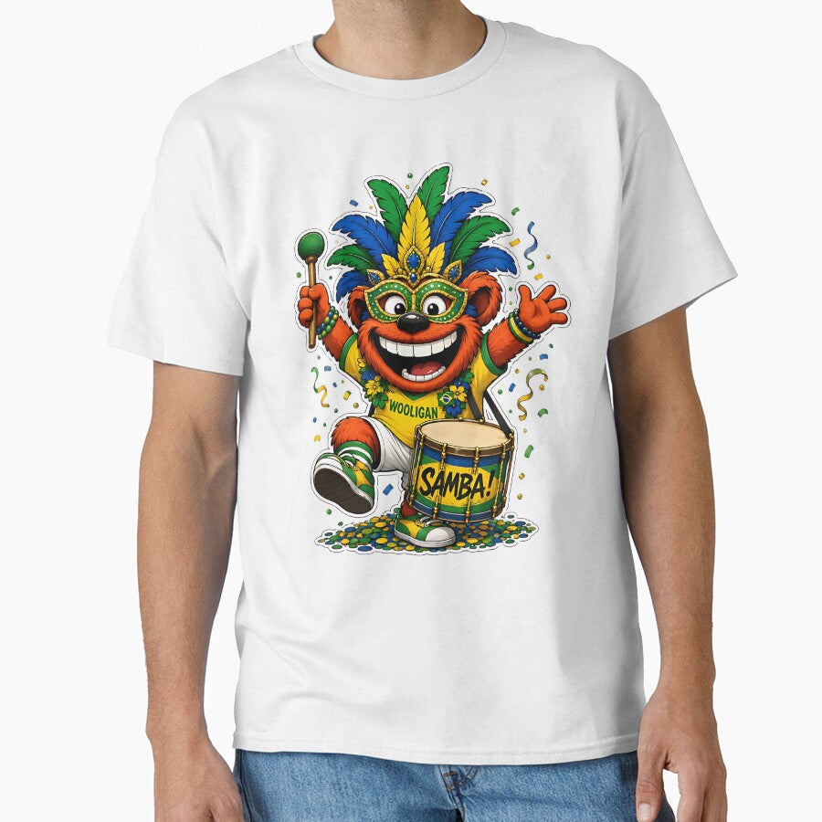Brazil Samba Drummer Football Supporters by WabiSabiSjak