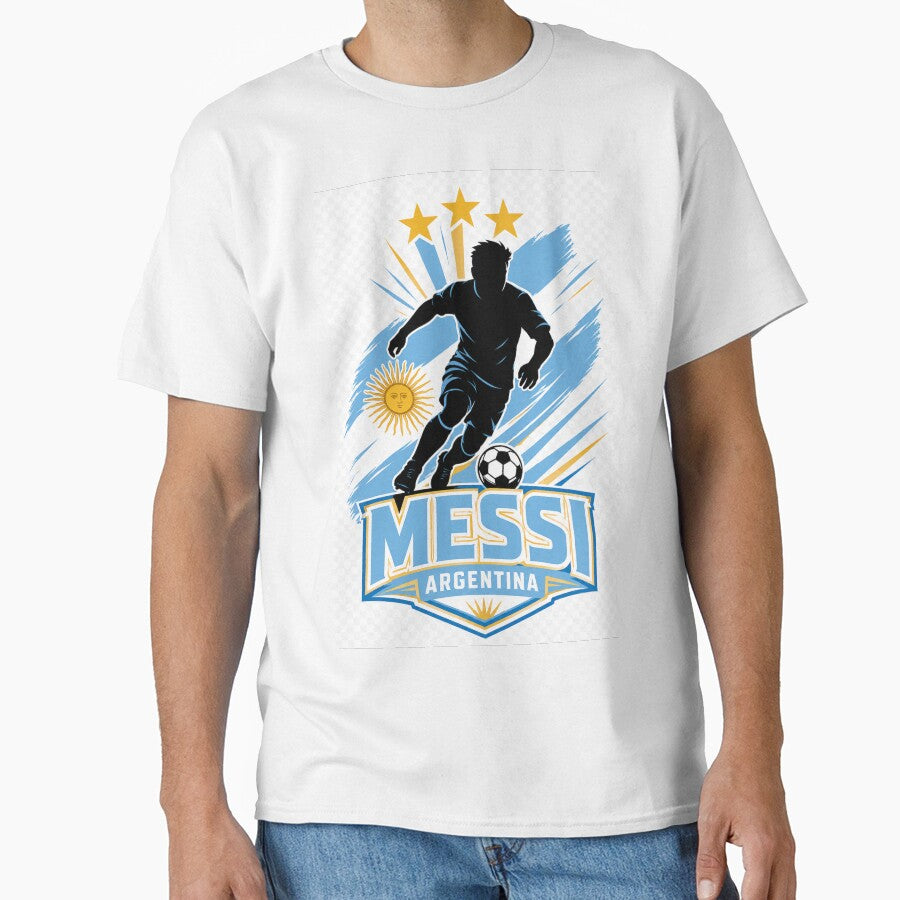 Messi Argentina Soccer Silhouette World Cup 2026 Fan by CherryStarMX