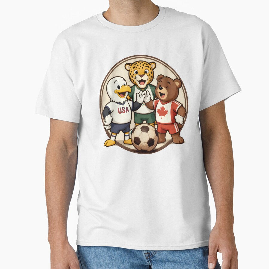 USA Canada Mexico Football Animal Mascots by Gallery-yuuna
