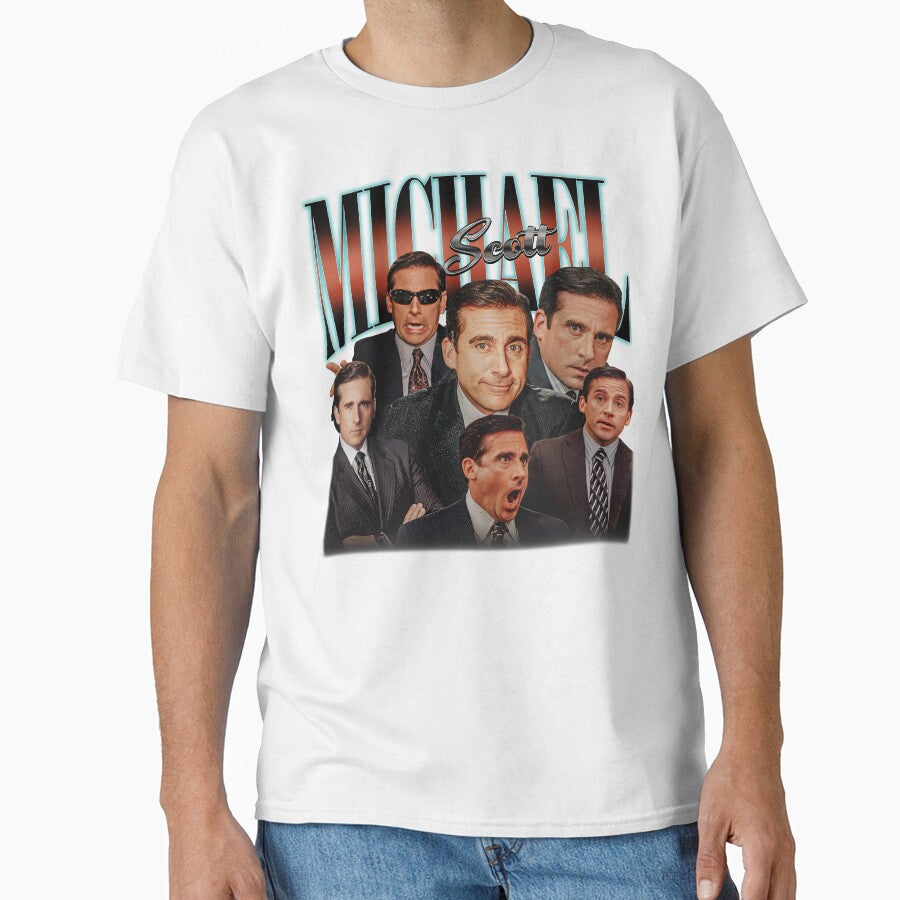 Limited Michael Scott Vintage T-Shirt, Graphic Unisex T-shirt, Retro 90's Fans Homage T-shirt, Gift For Women and Men by EvelysEmelia