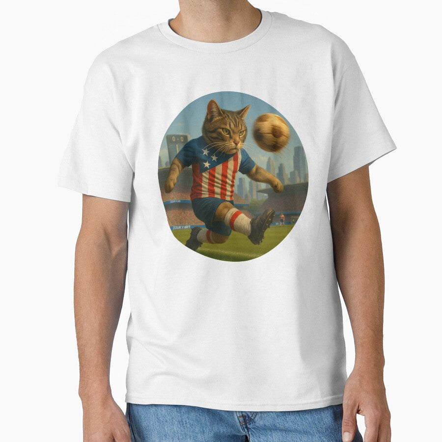 American Soccer Cat – USA Inspired Power in New York by Zouky.art