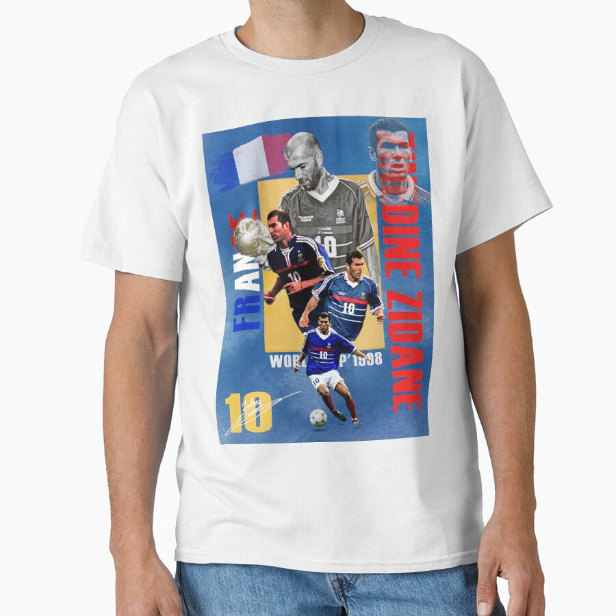 Zinedine Zidane 10 France National Team Poster by Af-RT10