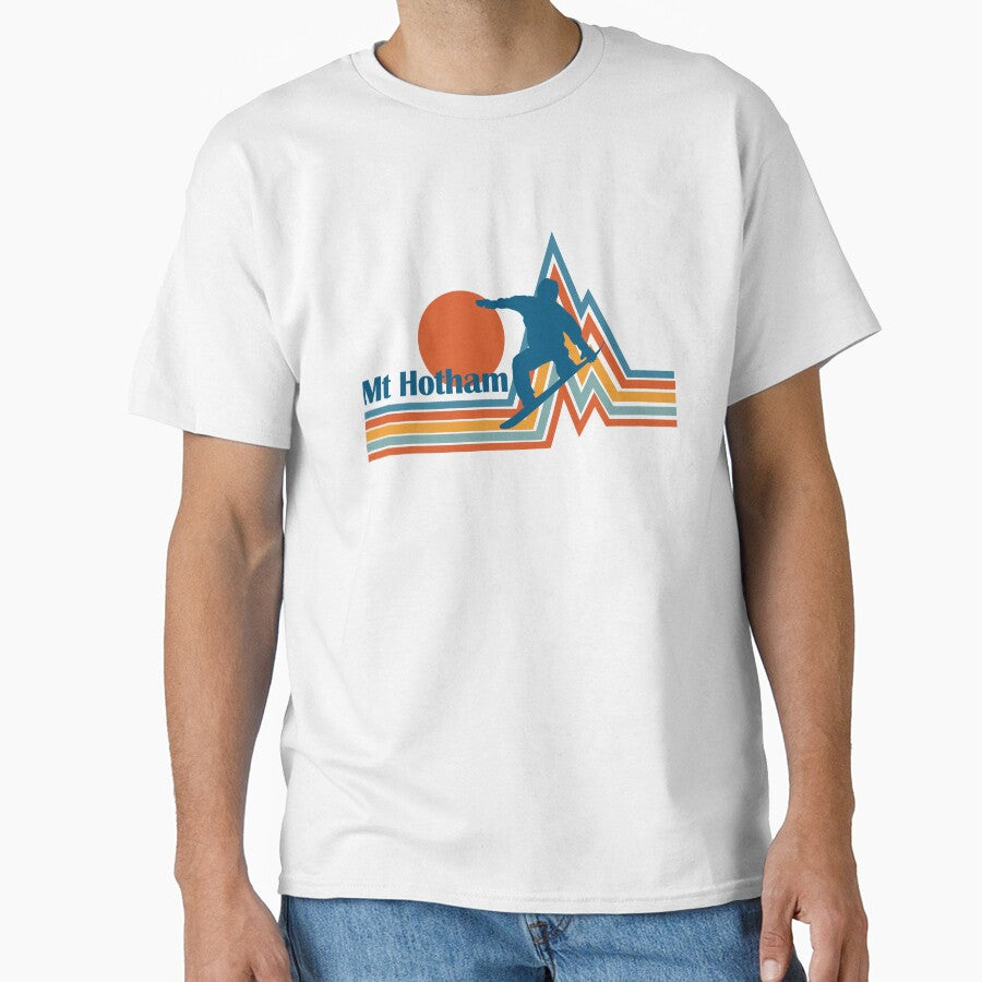 Vintage Summit: retro snow boarder at work, Mount Hotham by rillak