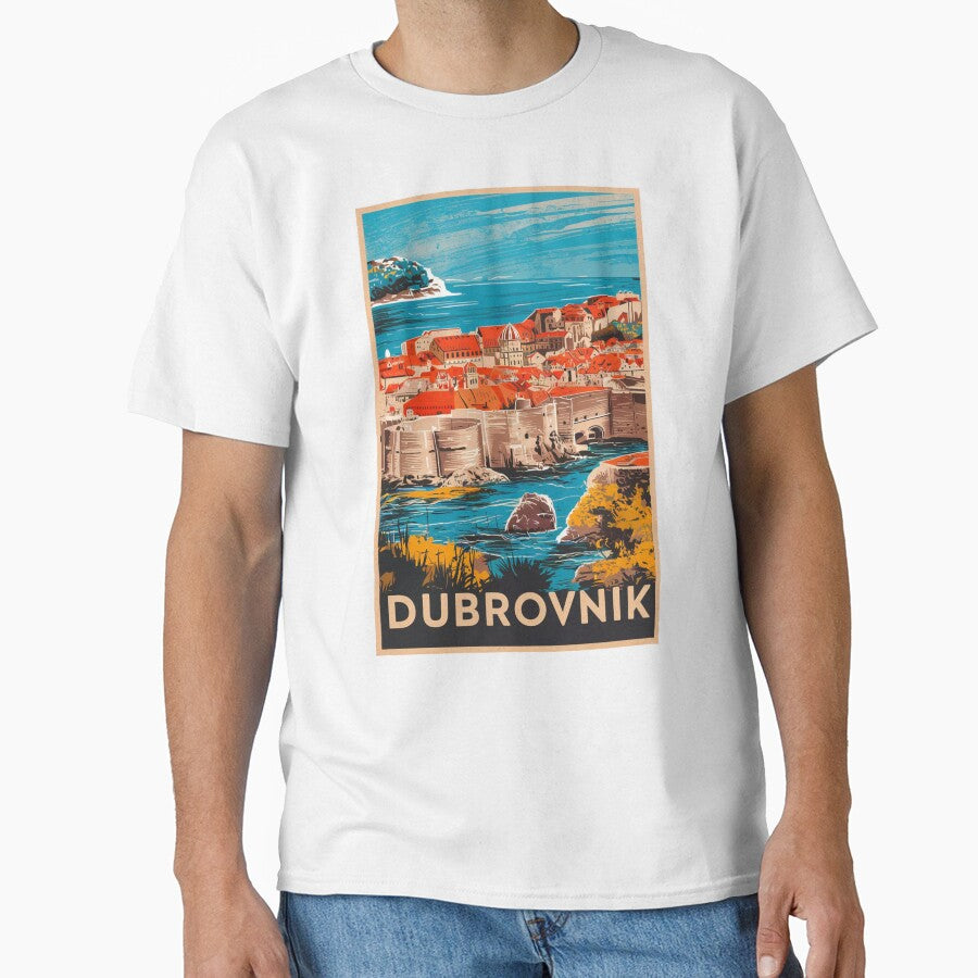 Dubrovnik Vintage Travel Poster by TravelerRat