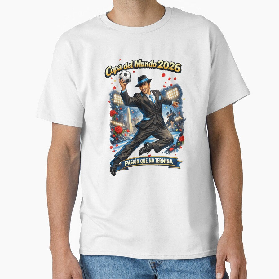 Argentina Tango Football Fan World Cup 2026 by Retro Arabica