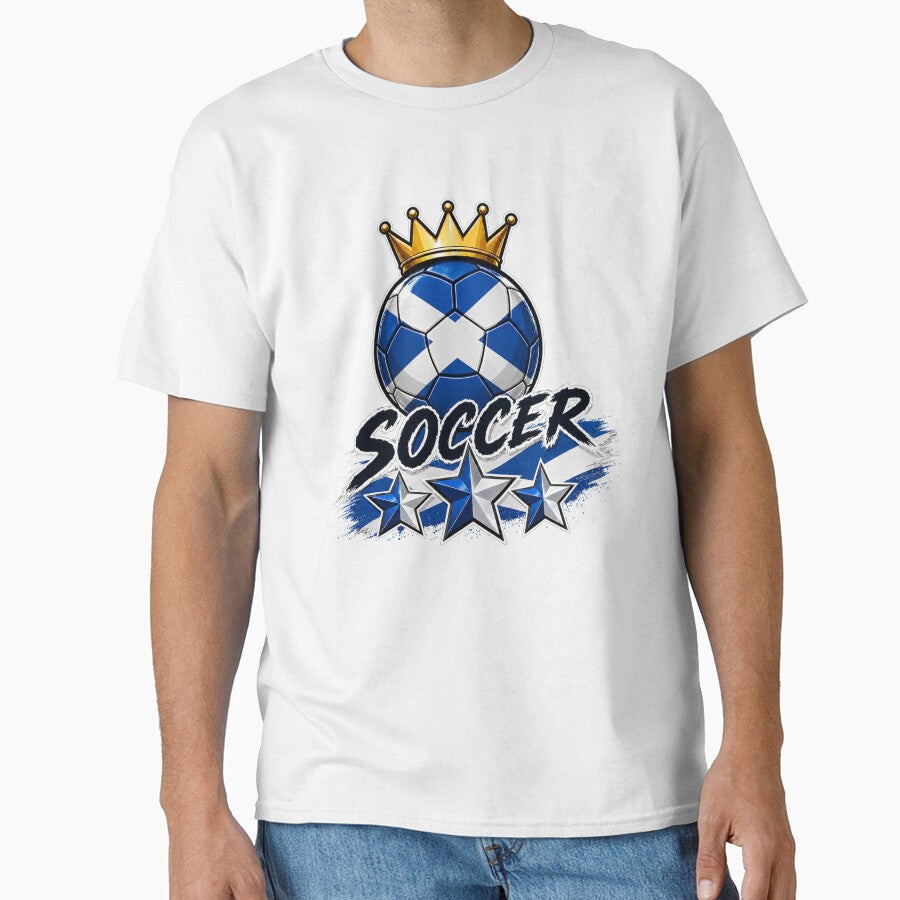 Vintage Scotland flag Crowned Soccer Ball by QuiteOrbit