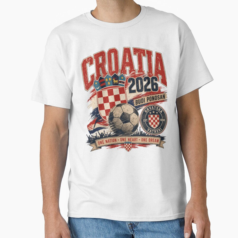 Croatia 2026 Football World Cup Glory | Vatreni Fan Supporter Shirt by rushaib