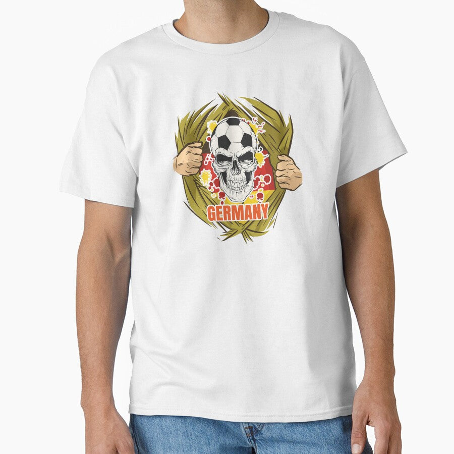 Germany Soccer German Soccer Player Flag Skull by anziehend