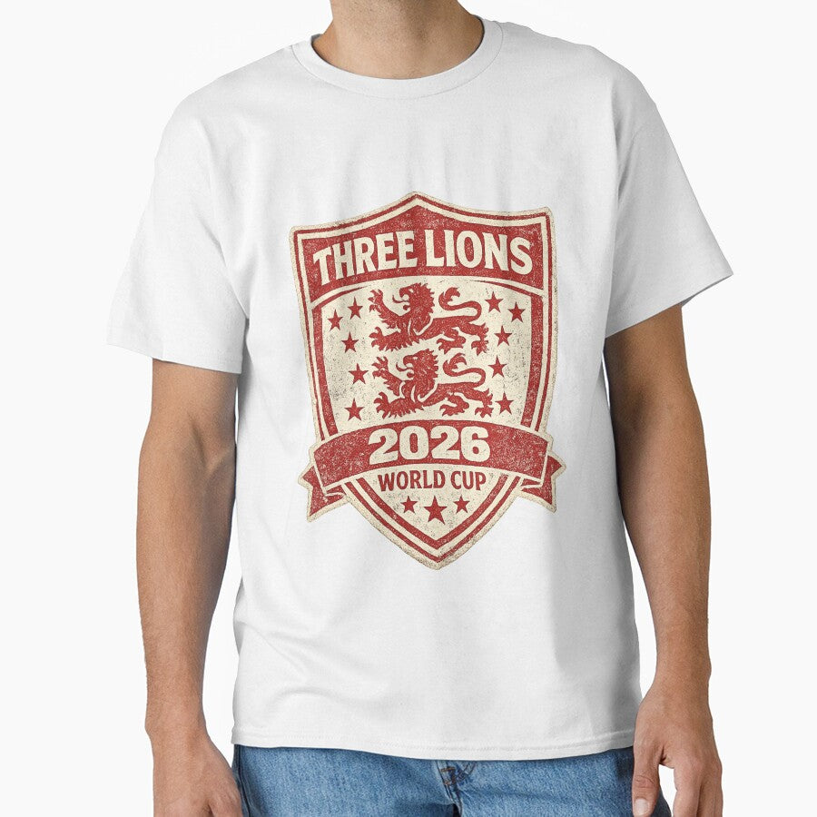Three Lions England World Cup 2026 | Vintage Shield Football by ArthUpscale