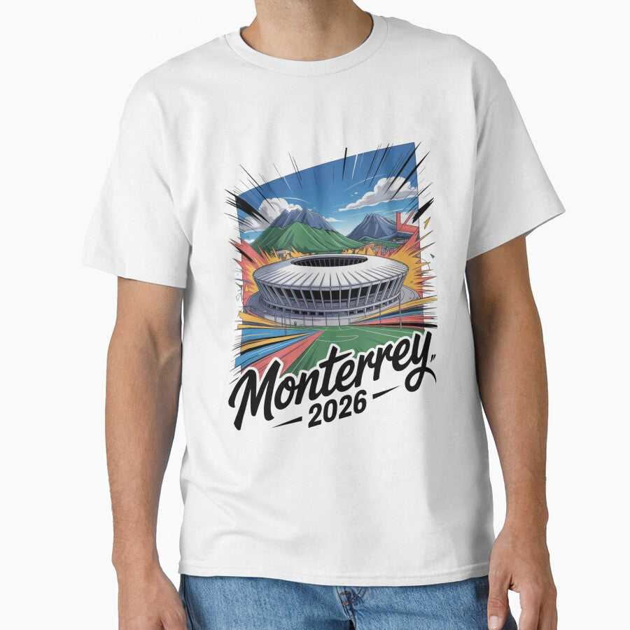 Monterrey 2026 Cerro de la Silla Mountain T-Shirt V18 by DarylWelsh2024