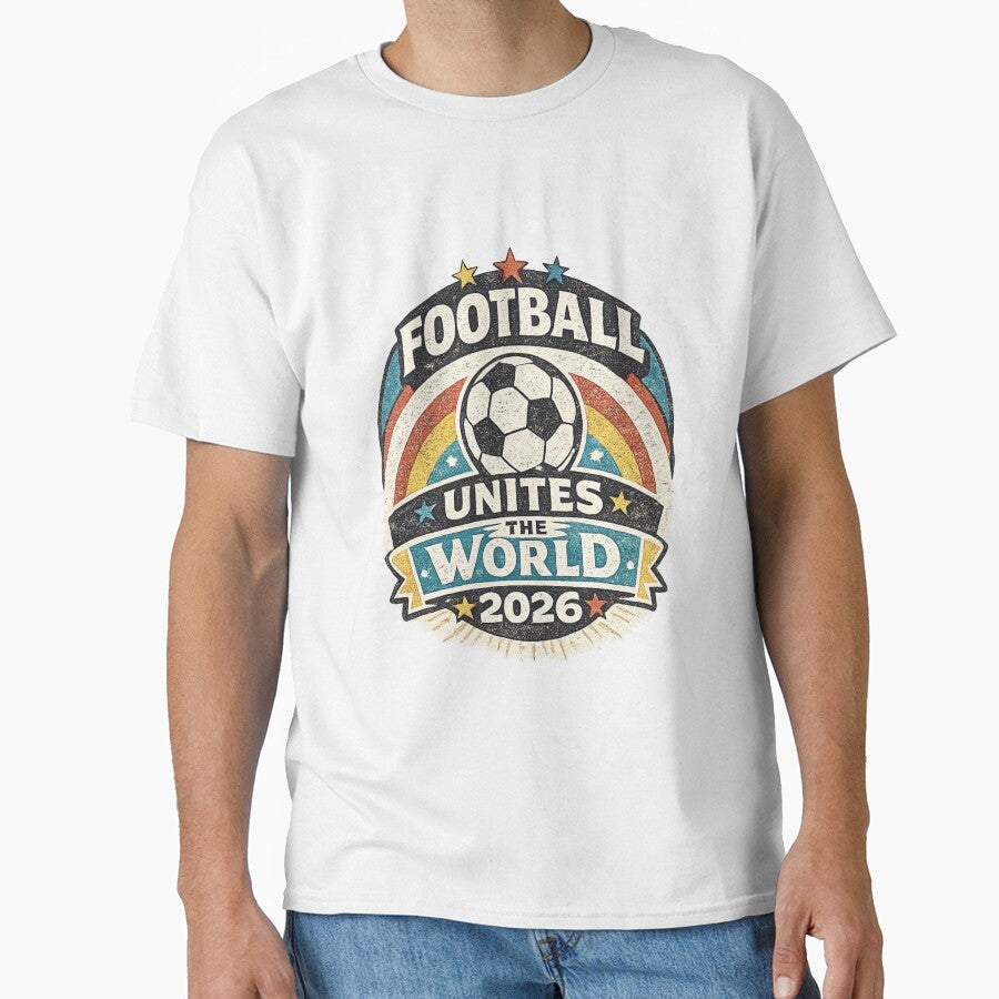 Football Unites The World 2026 | Retro Vintage Soccer Fan Design by ArthUpscale