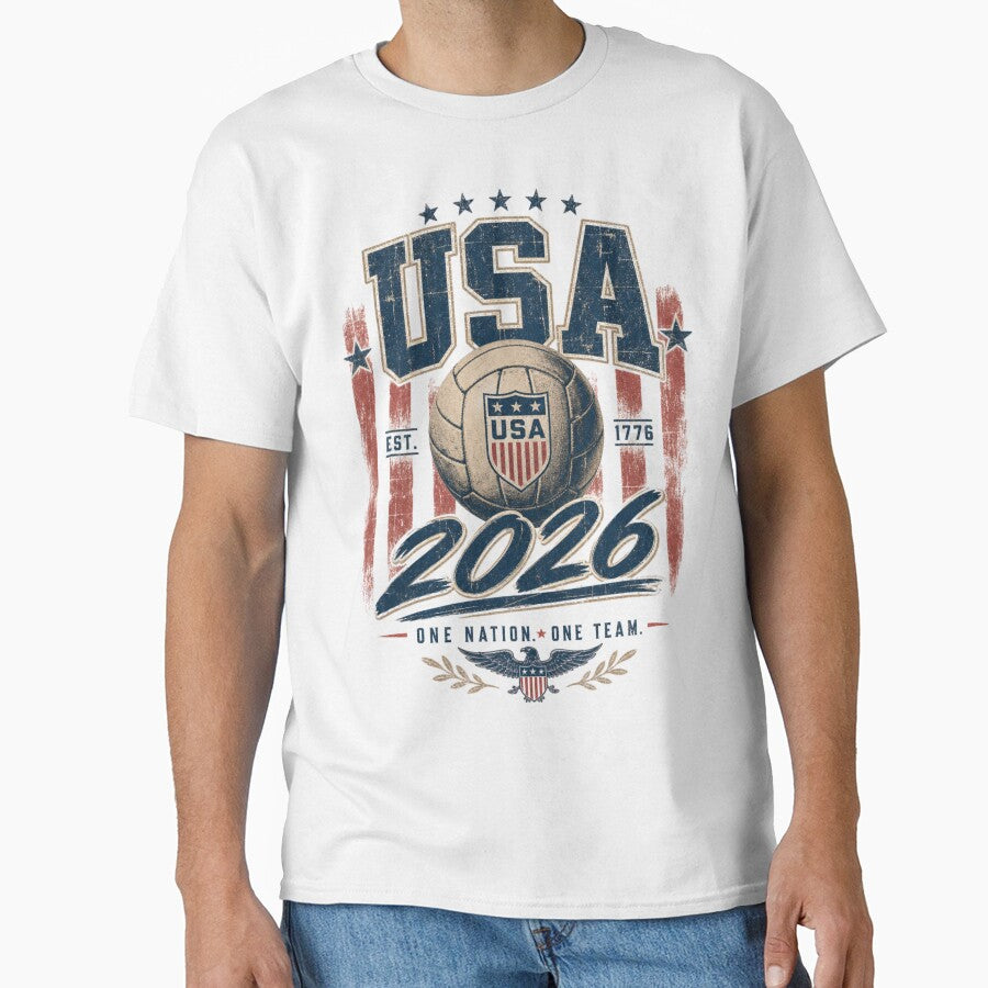 USA 2026 Football World Cup Glory | Stars and Stripes Fan Supporter Shirt by rushaib