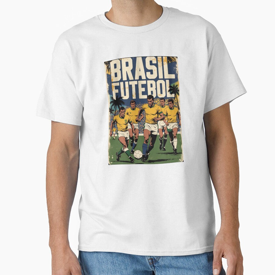 Brasil futebol retro illustration design /Brazilian national football team by Nexus Space