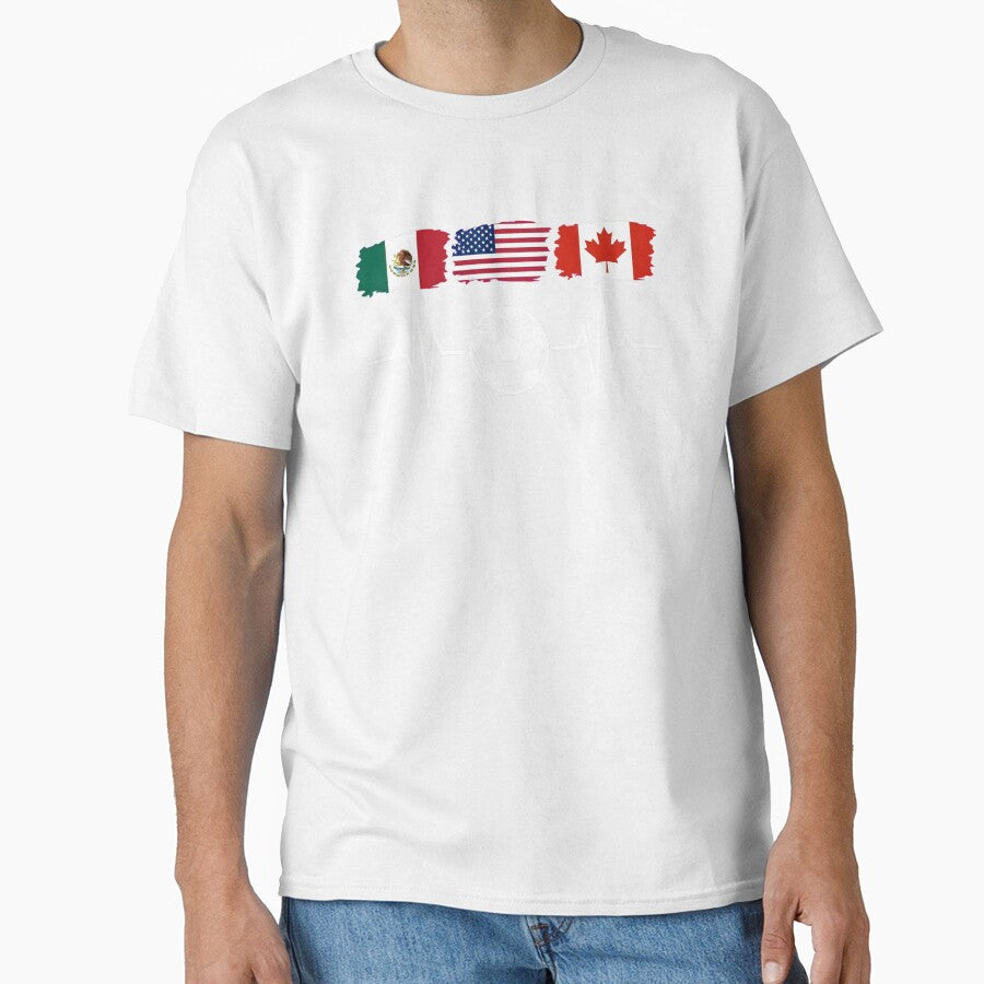 Heartbeat of Three Nations - American Mexican Canadian united by dudelinart