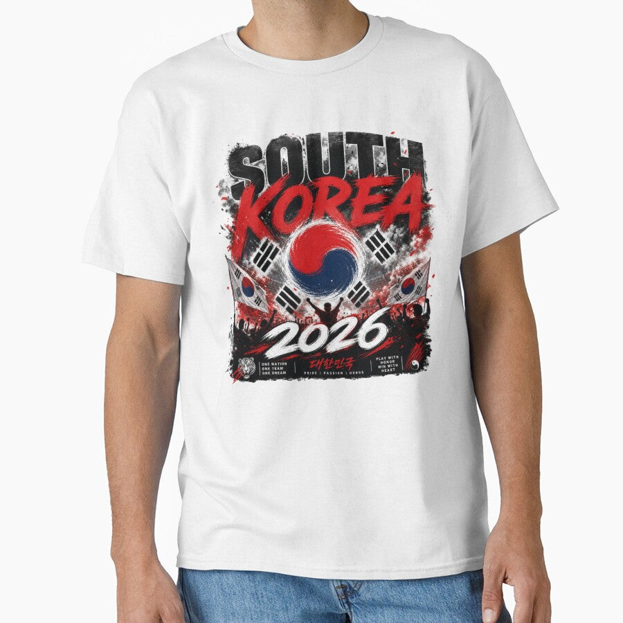 South Korea 2026 Football World Cup Glory | Taegeuk Warriors Fan Supporter Shirt by rushaib