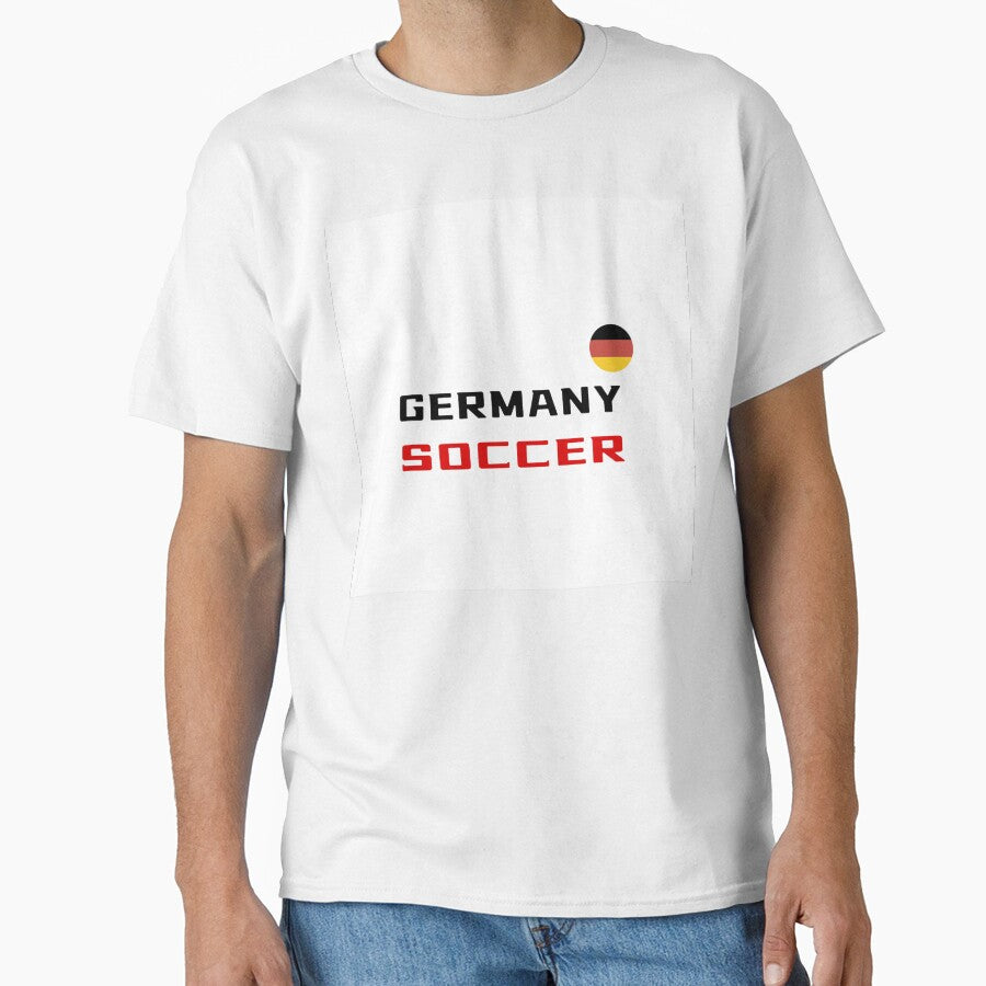 Germany Soccer T-Shirt with Flag – German Fan for '26 | Uncle Jichuan by Uncle-Jichuan