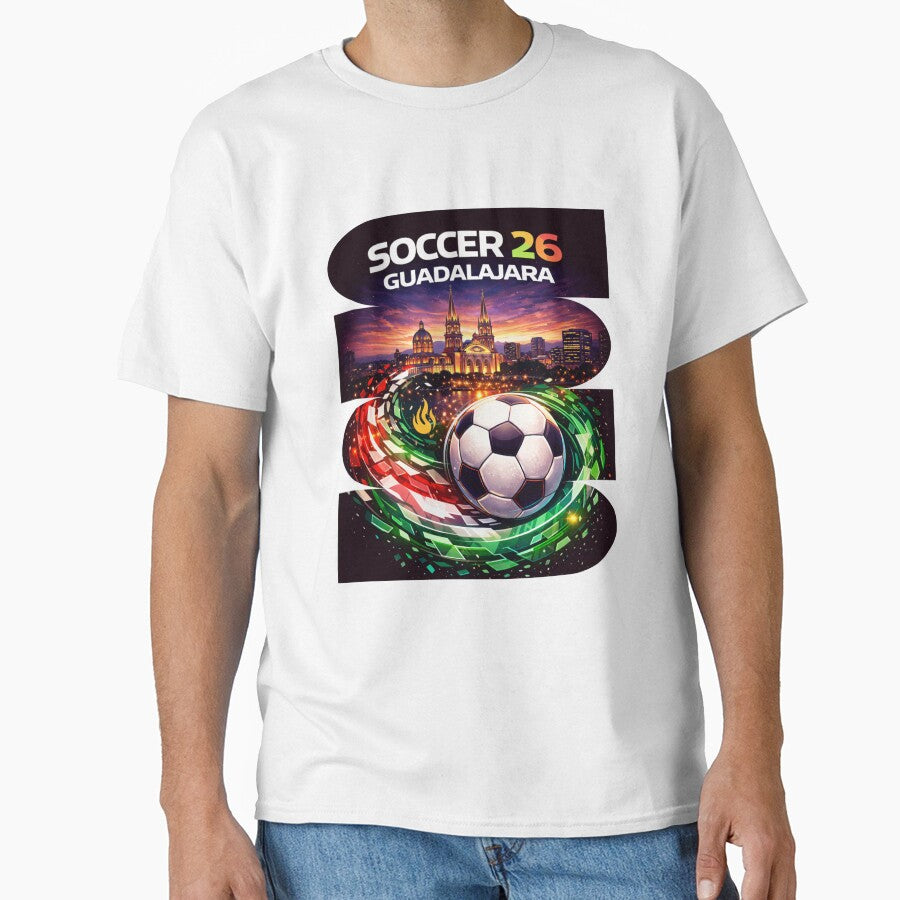 Guadalajara Soccer 2026 Shirt, Soccer 26 Guadalajara Fan Tee, Guadalajara Mexico Football Graphic by MK-Charlie