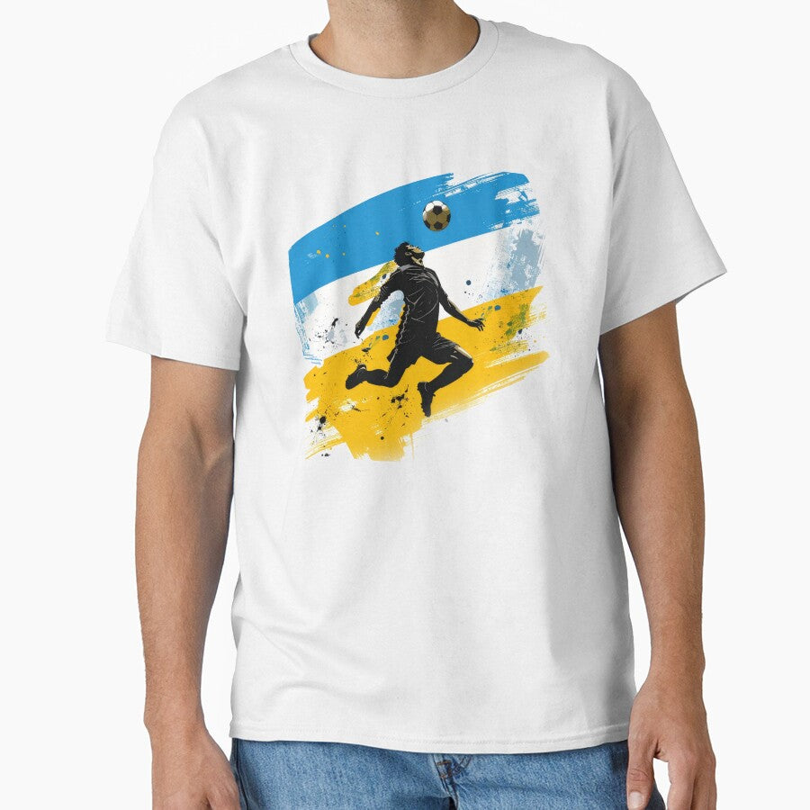 Argentina Soccer Player Art — Argentine Football Flag Action Fan Print by icemanphotos