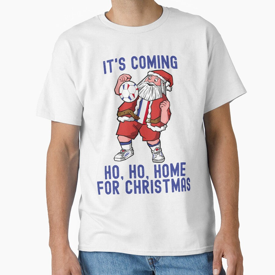 It's Coming Ho, Ho, Home For Christmas France Flag Kid Mens by pipsmerch