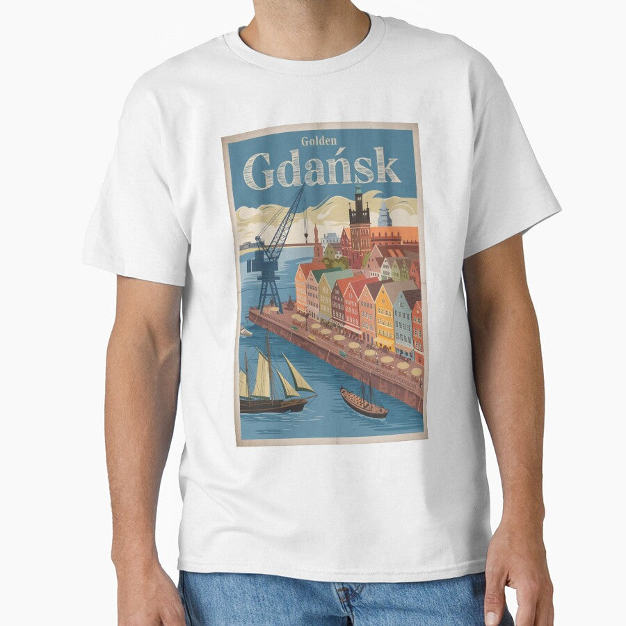 Gdansk Vintage Travel Poster by TravelerRat